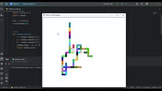 Random Walk in Python Turtle GUI