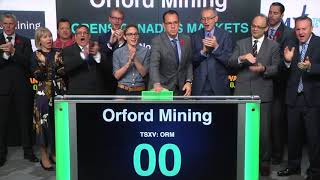 Orford Mining opens Toronto Stock Exchange, November 6, 2017