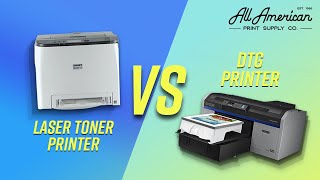 DTG Printer VS White Toner Laser Printer - For Direct To Garment Transfer (DTF) Printing