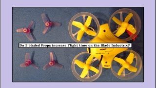 宣伝されているように、3 つのブレード付きプロップは Blade Inductrix の飛行時間を延長しますか?