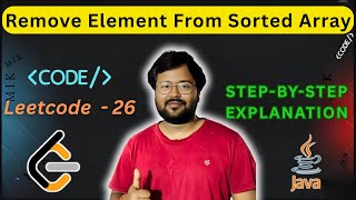 Remove Element From Sorted Array (Easy Level) | LeetCode Array Problems | Shubham Bytes