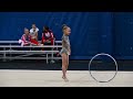 viktoria bukareva 7 years level 5 hoop routine usa rhythmic gymnastic championship indianapolis 2021