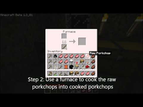 How To Get and Cook Porkchops in Minecraft How To Get and Cook Porkchops in Minecraft