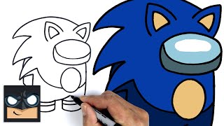 How To Draw Sonic Crewmate | Among Us