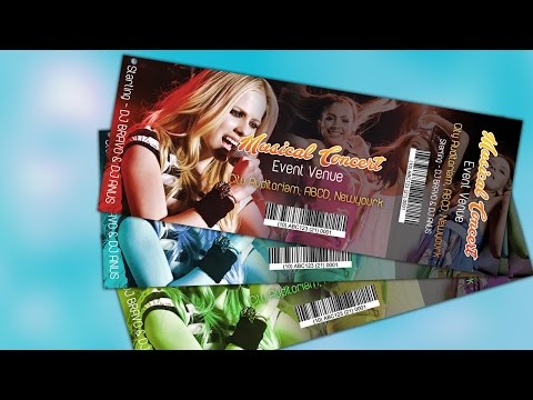 How to Create an Event Ticket | Photoshop CC Tutorial How to Create an Event Ticket | Photoshop CC Tutorial