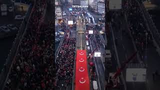 Veliki protest solidarnosti s Gazom u Istanbulu