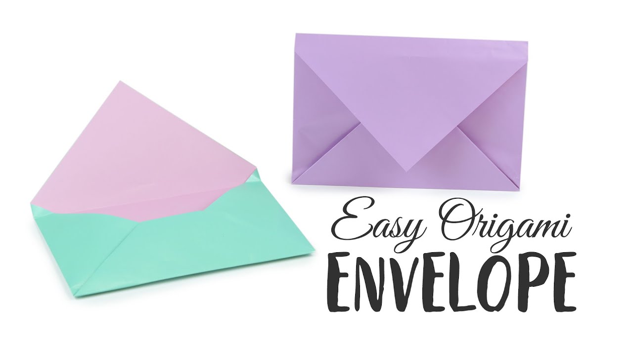 Super Easy Origami Envelope Tutorial Diy Paper Kawaii Youtube