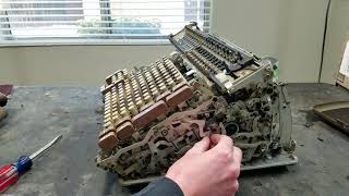 Friden ACG Mechanical Calculator with Register Transfer, Shipping Damage Repair and Demo