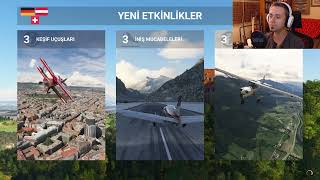 Microsoft Flight Simulator - Acemi Pilot LIRP(Pisa) - LIRF(Roma) ya uçuyor..