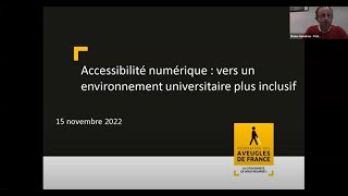 Accessibilité numérique : vers un environnement universitaire plus inclusif (webinaire)