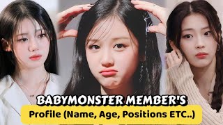 BABYMONSTER Members Profile (Real Name, Age, Birthday)