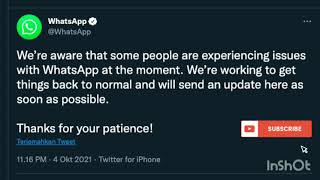 what's up with whatsApp??!! sempat error!! #whatsupdownunder #facebookdown #instagramdown
