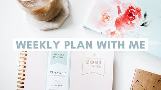 WEEKLY PLAN WITH ME + day designer for blue sky weekly planner review