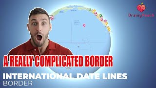 International Date Line - World's Complex Borders - 😲 look at the pinned comment #shorts