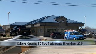 Culver's opening 50 new restaurants throughout 2024