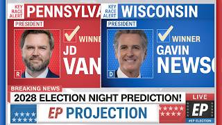 Gavin Newsom vs JD Vance | 2028 Election Prediction
