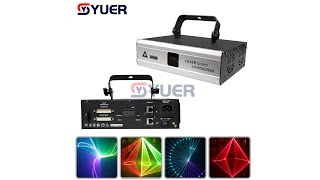 YUER™️ 2W RGB Scanning Animation Laser Light