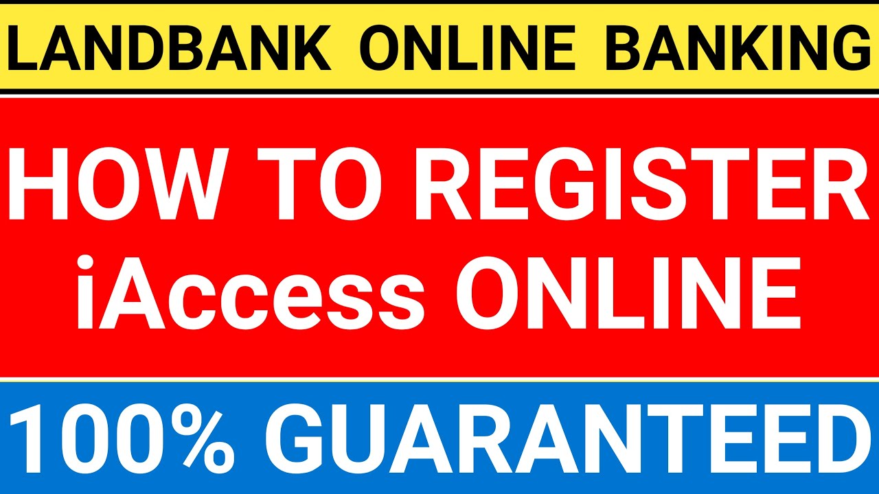 🔴How To Register IAccess Landback Online | Landbank Online Banking ...