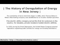 new jersey energy deregulation history of deregulation of energy in new jersey