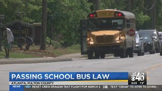 Passing school bus law