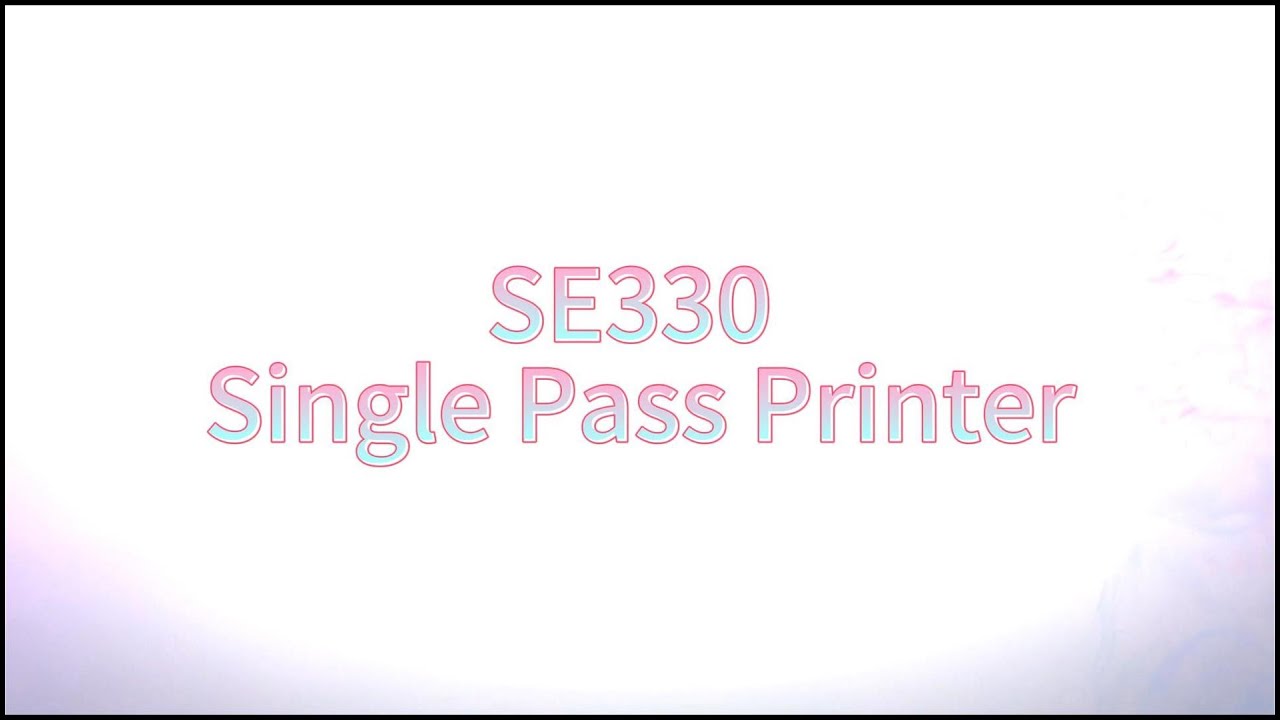 Sunthinks Se330 Single Pass Printer Youtube
