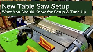 New Table Saw Setup | What You Should Know for Setup \u0026 Tune Up