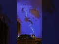 🤕⚡Red thunderstorm flashing lightning Hit in 17 Seconds #shortsyoutube #shortsvideo #shorts #tiktok