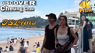 📍Hong kong Beach Walk | Cheung chau Island  along  Cheung chau  Tung  Wan Beach | 4k HDR  #travel