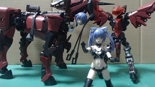 【美少女プラモデル】【姫プラ】【MSG】ギガンティックアームズ07EX クリムゾンウイング＆フレームアームズ・ガール スティレット〈特別カラー〉製作ライブ パート１３