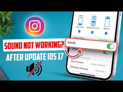 Instagram Sound Not Working? Quick and Easy Fix  Fix IOS 17 Instagram notification sounds issues