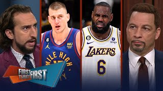 Lakers face elimination vs Nuggets in Gm 4, Jokic is worried about LeBron | NBA | FIRST THINGS FIRST