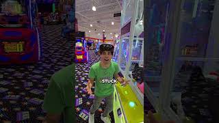 Prize Gets Stuck in Worlds Largest Claw Machine!