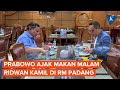 RK dan Prabowo Makan Malam Bersama, Apa yang Dibahas?