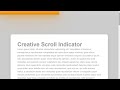 How To Create Scroll Indicator Using Html, CSS and JavaScript