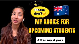 MY ADVICE FOR NEW INTERNATIONAL STUDENTS IN AUSTRALIA| MY 4 YEARS EXPERIENCE IN AUSTRALIA| MALAYALAM