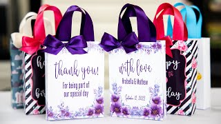 How to make Paper Candy bags: Party Favor Bags using the Cricut Print Then Cut