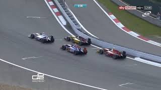 2013 GP2 Nurburgring Race 1 - Awesome 3rd Place Last Lap Battle