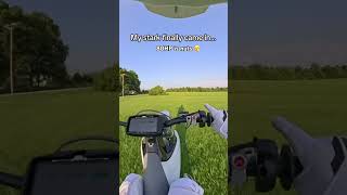 Could barley hold on 😅😅🤯 #starkvarg #fyp #80hp #dragrace #surron #motorcyclecrash #stunt #fail