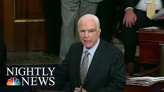 ‘We're Getting Nothing Done!’ Sen. John McCain Says In Return To Senate | NBC Nightly News