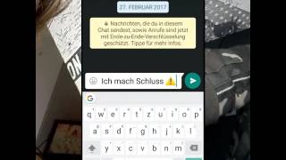 Wie man bei WhatsApp Schluss macht + korb😎