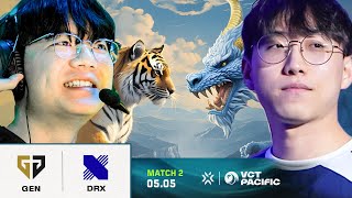 용호상박 |  GEN vs. DRX  | 18일차 MATCH 2 H/L 05.05 | VCT 퍼시픽 2024