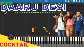 Daaru Desi Piano Tutorial | Cocktail | Saif Ali Khan | Deepika Padukone | Bollywood | Rishabh DA