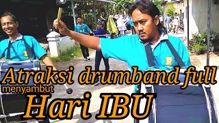 part 1 Atraksi Marching Band  perdana, menyambut hari ibu di desa Grobog kulon Kec Pangkah Kab Tegal