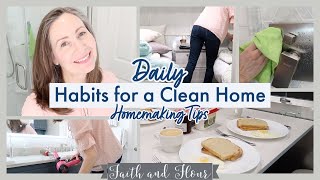 Daily Habits for a Clean Home  & Productive Day Morning Routine | Homemaking Tips To Start Your Day
