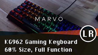 Marvo KG962 Gaming Keyboard: 60% Size, Full Function