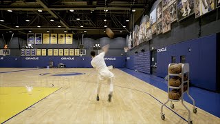 Steph Curry Makes 5 Full Court Shots In A Row (Different Angle)