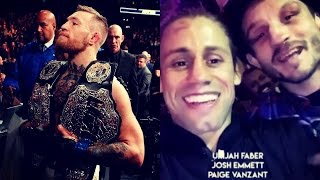 Conor McGregor on relinquishing the Featherweight Belt; Urijah Faber & Pickett at the After Party