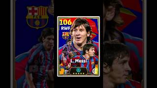 HOW TO TRAIN 106 RATED L.Messi In Efootball #messi #efootball #short #pes #viral #cf #trainingguide