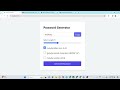 Password Generator using React Js