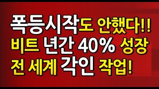 [도리305강] 폭등? 시작도 안했다. / 비트맥스 $20,000 상승 정정 / 비트 년간 40% 상승 / 비트 전세계 각인